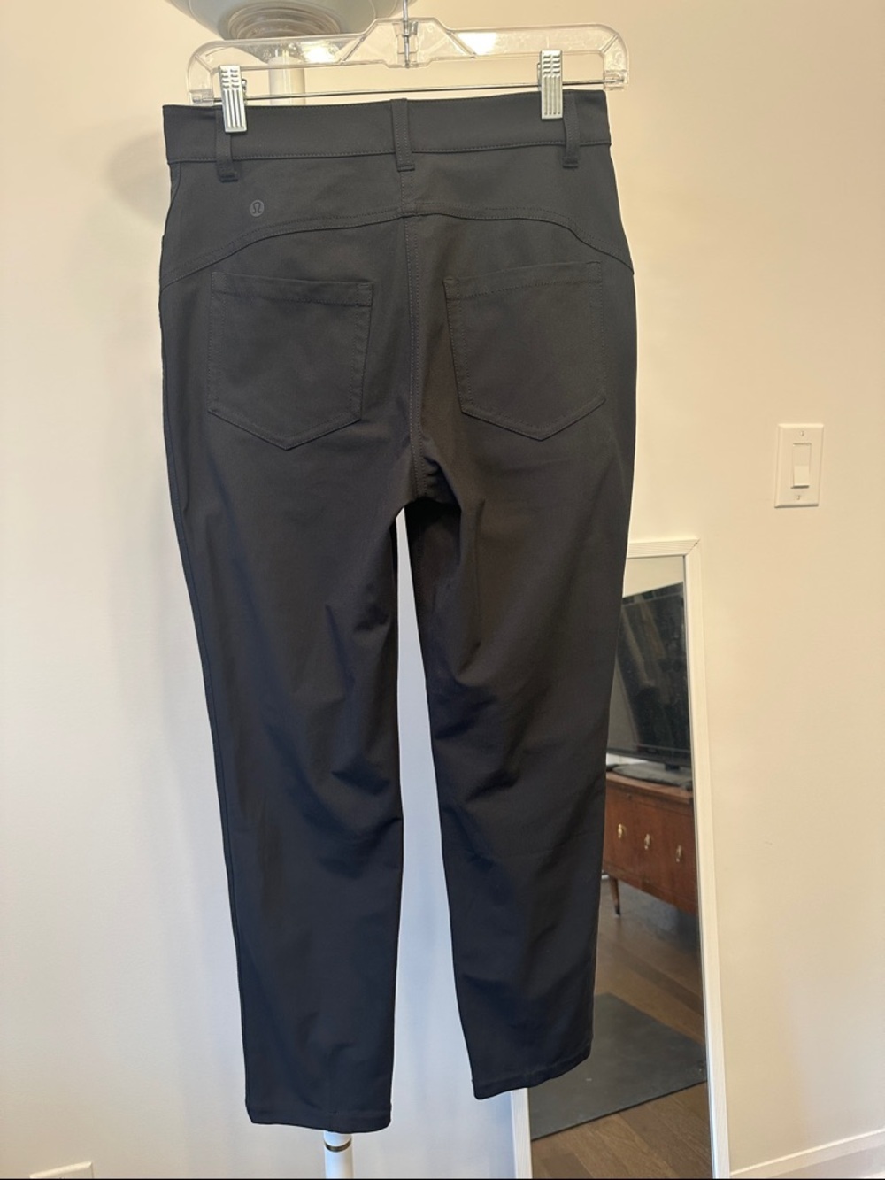 lululemon athletica City Sleek 5 pockets pants 7/8 black slim fit size 6 - Picture 6 of 7